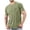 Vert, variante sur Lmnyox T-Shirt de Base à Manches Courtes et Col Rond pour Hommes, Chemises Classiques Mode d'Été, Couleur Unie, T-Shirt Décontracté avec Poche