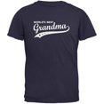 thumbnail image 1 of Mother's Day - World's Best Grandma Navy Adult T-Shirt, 1 of 1