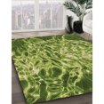 thumbnail image 3 of Ahgly Tapis Rond Lavable en Machine Intérieur Transitionnel Vert, 5 Pieds Rond, 3 of 7