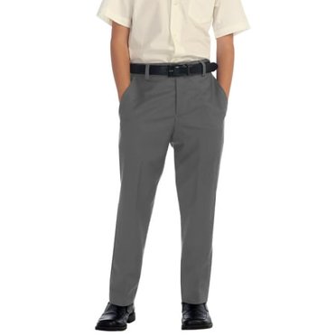 Gioberti Pantalon Habillé Garçon à devant Plat, Gris, 5
