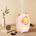 thumbnail image 4 of Birdeem Humidifier Home Fragrance Diffuser Air Bedroom Essential Oil Diffusers Small Essential Oil Diffuser Home Diffuser Home Scent Diffuser Mini Diffuser Abs Household with Lights Office(Cute Cats), 4 of 5