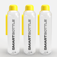 thumbnail image 1 of Smartbottle Bouteille d'Eau Réutilisable Haute, Jaune, 750 ml / 25 Oz, Lot de 3, 1 of 9