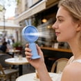 thumbnail image 2 of Mini Handheld Fan,USB Rechargeable Portable Fan,Student Personal Cooling Fan,Outdoor Quiet Desk Fan,Adjustable Wind Speed Fan,Lightweight Travel Fan,Summer Cooling Gadget,Compact Mini Fan, 2 of 6