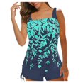 thumbnail image 1 of One Piece Swimsuits For Women Plus Size Women‘s Tankini Large Bikini Set Digital Print Suspender Beach Split Swimsuit, 1 of 6
