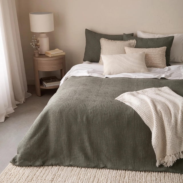 Bouclair Green Alkin Duvet Cover Set King