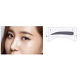 thumbnail image 1 of 8 Pairs Grooming Shaping Eyebrow shaping sticker Template Stickers Eyebrow Stencils Drawing Card, 1 of 2
