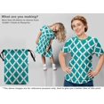 thumbnail image 5 of oneOone Rayon Sea Green Fabric Geometric Craft Projects Decor Fabric Printed By The Yard 56 Inch Wide, 5 of 5