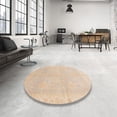 thumbnail image 3 of Ahgly Company Tapis d'Intérieur Ronds Abstraits Bruns Abstraits pour Aire, 6 Pieds Rond, 3 of 6