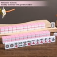 thumbnail image 4 of LEEYNEER Traditional Mini Chinese Mahjong Game Set 144 Tiles - Portable Handbag  Green, 4 of 5