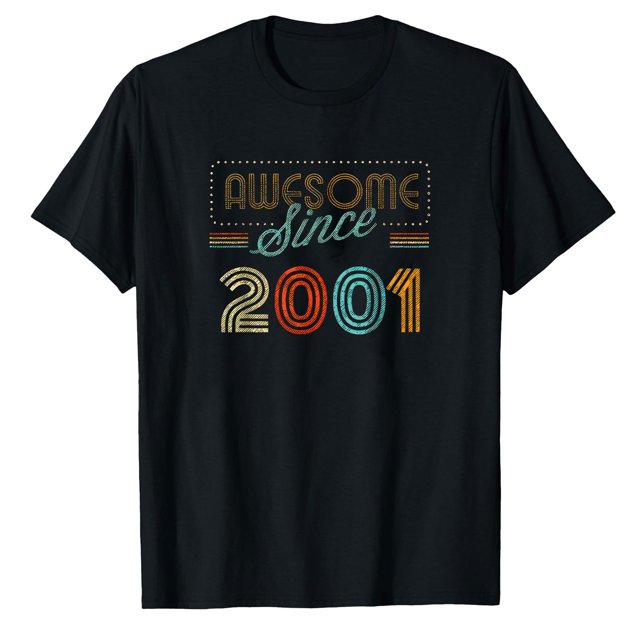AALJY Awesome Since 2001 Year Of Birth Birthday T-Shirt