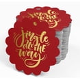 thumbnail image 4 of Inkdotpot Pack Of 100 Real Gold Foil Paper Tags Jingle All The Way Christmas Favor Hang Tags, 4 of 6