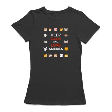 Keep Calm And Love Animals Women's T-shirt