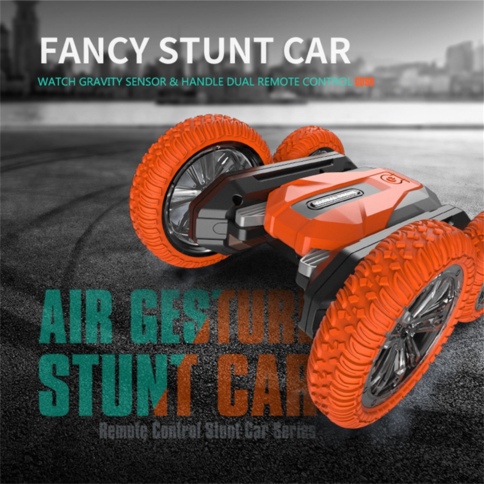EGNMCR RC Electrics Gesture Sensing Remote Control Car 2.4 Ghz Deformed Car Toys Remote Control Vehicle Birthday Gifts for Kids
