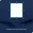 thumbnail image 3 of Bare Home Ultra-Soft Comforter Duvet Insert - Goose Down Alternative - Oversized King, Dark Blue, 3 of 5