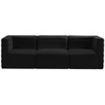 thumbnail image 4 of Meridian Furniture Quincy Black Velvet Modular Sofa, 4 of 27