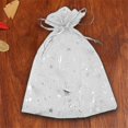 thumbnail image 3 of MesaSe 50PCS Christmas Drawstring Gift Bags Transparent  Stocking Bags for Candy Cookie Chocolate  White, 3 of 6