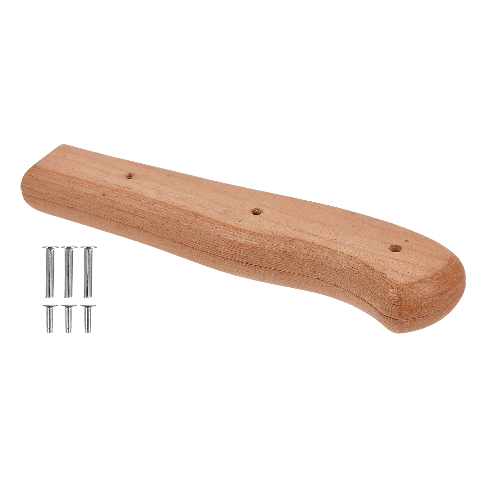 1Set Classic Wooden Knife Handle Kit for Kitchen Knife with Ergonomic Grip