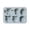 Blue, variant on Binwennn Stainless Steel Cake Pan Set 6 Even Different Owl Baking Tools Chocolate Silicone Flip Candy Cake