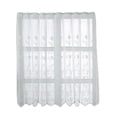 thumbnail image 2 of Vaidha Household Screen Curtains Fine Woven Screen Curtains White Through Rod Curtains, 2 of 7