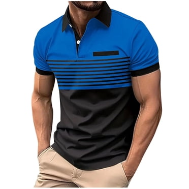 Weiqiqre Chemise Hawaïenne pour Homme à Manches Courtes avec Fermeture Éclair, Coupe Ajustée Décontractée, Chemise de Golf Imprimée, Hauts