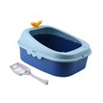 thumbnail image 4 of Bac à Litière pour Chaton à Dessus Ouvert, Bac à Litière Durable pour Chat, Bac à Litière pour Chaton Bleu G, 4 of 9