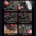 thumbnail image 2 of Labymos 23 In 1 Snow-flake Multi-Tool with Fidget Spinners Snowflake Wrench Multifunction Bottle Opener Screwdriver, 2 of 8