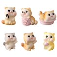 thumbnail image 2 of GLFILL Figurines Miniature Mini Cartoon Cats Resin Ornaments Crafts Desk Accessories Two, 2 of 6
