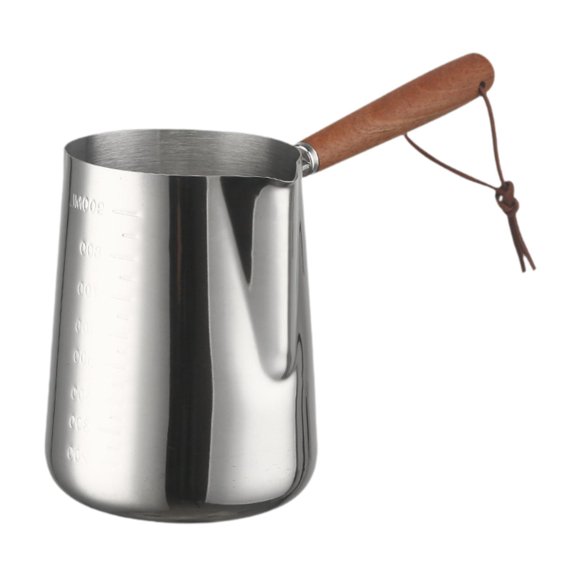 Abbracc Cafetière Turque Chauffe-Lait en Acier Inoxydable pour Café Maison Bureau 1000 ml
