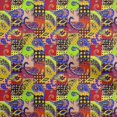 thumbnail image 1 of oneOone Georgette Viscose Red Fabric Paisley Patchwork Fabric For Sewing Printed Craft Fabric By The Yard 42 Inch Wide, 1 of 5