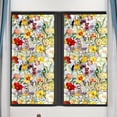 thumbnail image 2 of Rainbow Floral Static Cling Window Film Removable Decal for Glass Door Privacy No Botanical Design, 2 of 5