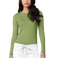 thumbnail image 1 of A ADAR T-Shirt de sous-Couche à Manches Longues pour Femme, Coupe Classique, Feuille de Printemps, TG, 1 of 7