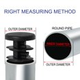 thumbnail image 3 of Unique Bargains Plastic Round Tube Insert Glide End Cap 10mm 0.4' OD 34pcs Chair Table Protector, 3 of 7