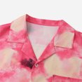 thumbnail image 4 of Chemise en Denim Homme Décontractée Boutons Plage Imprimé Floral Non Positionné Col Rabattu Chemise à Manches Courtes Blouse, 4 of 5