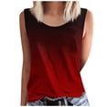 thumbnail image 1 of Liquidation de Hauts pour Femmes Grande Taille, Blouse d'Été à Manches Courtes pour Femmes, Débardeur Sans Manches à Col Rond Imprimé d'Été pour Femmes, 1 of 4