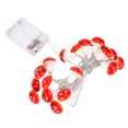 thumbnail image 2 of Muschroom Light String, 20 Red Cute Mushrooms Decoration String Light Battery Box Power Supply  For Christmas Indoor Outdoor Decoration, 2 of 8