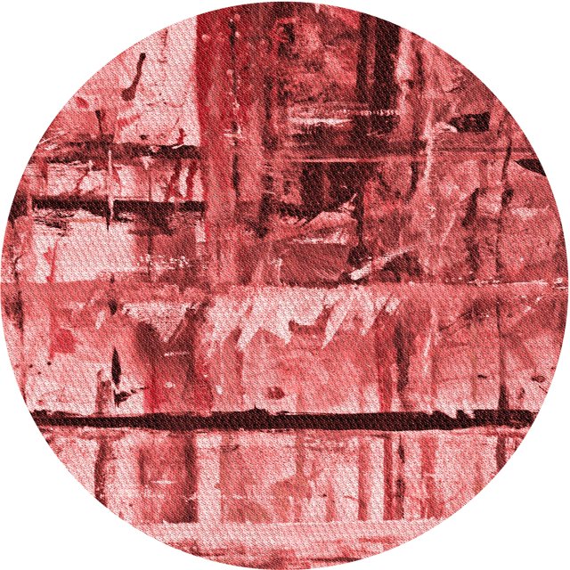 Ahgly Company Tapis d'Intérieur Lavables à la Machine, Carrés, Transitionnels, Rouges, 3 Pi Carrés