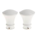 thumbnail image 1 of Langgg 2Pcs Curtain Rod Ends Drapery Pole Head for Dia. 28mm Rod Horn#White, 1 of 9