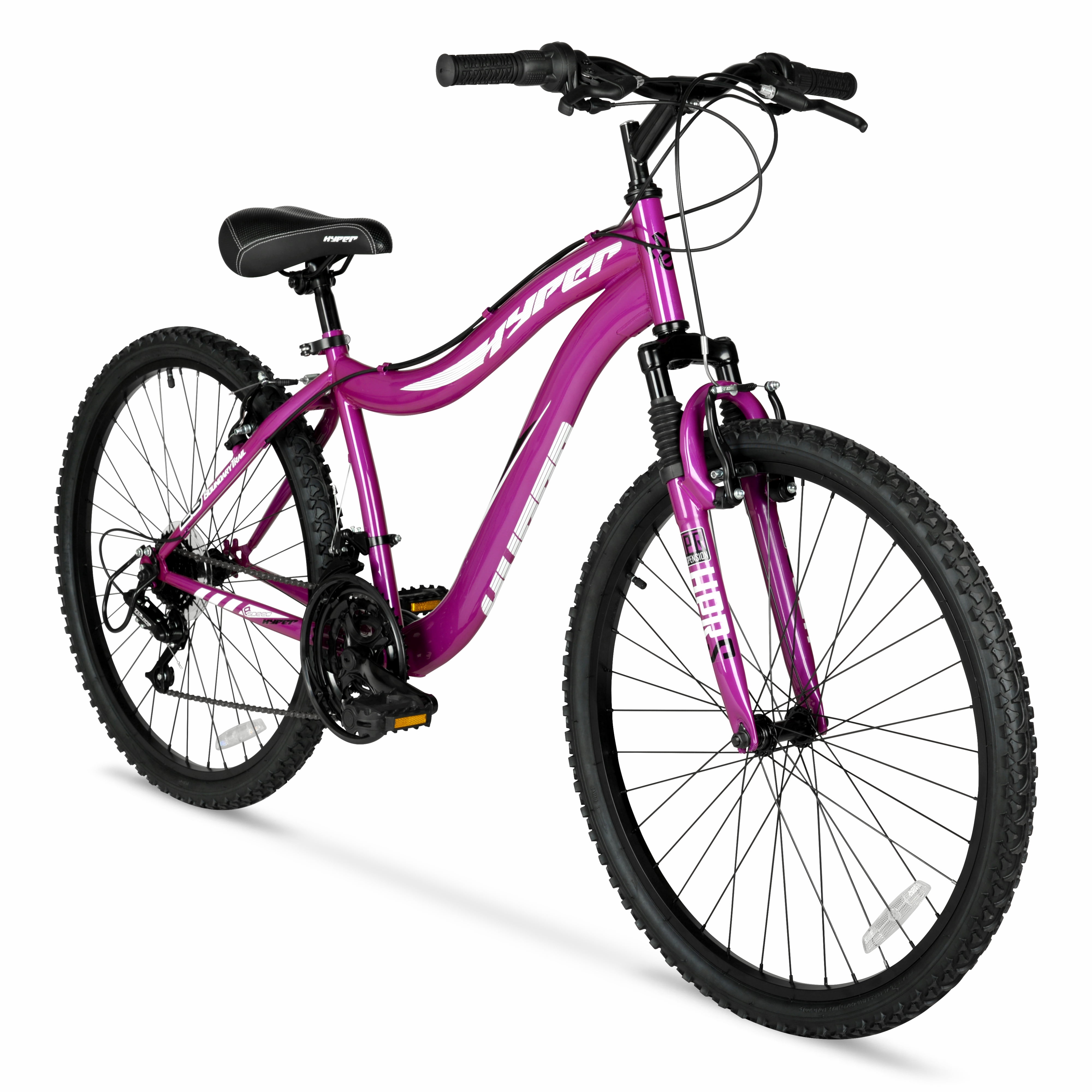 Hyper Bicycles 26” Lady’s Boundary Mountain Bike, Purple