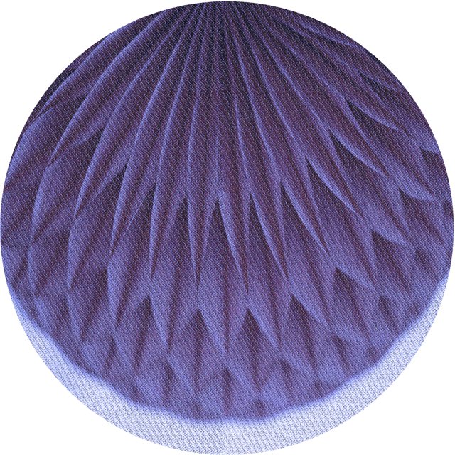 Ahgly Company Tapis Rond Lavable en Machine Intérieur Transitionnel Violet, 8 Pieds Rond
