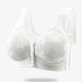thumbnail image 4 of Xdegoge Supportive Bras Large Bust Front Closure Supportive Bras Large Bust No Underwire Wireless Seamless Bras White M, 4 of 7
