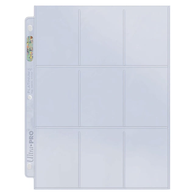 Ultra PRO Platinum Series 9-Pocket Pages (25un) pour Standard Size Cards