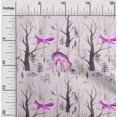 thumbnail image 2 of oneOone Georgette Viscose Purple Fabric Deer Sewing Material Print Fabric By The Yard 42 Inch Wide, 2 of 5