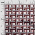 thumbnail image 1 of oneOone Georgette Viscose Fabric Diamond & Basketweave Geometric Print Fabric BTY 42 Inch Wide, 1 of 4
