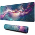 thumbnail image 1 of Large Non-Slip Rubber Base Gaming Mouse Pad (31.5x11.8 inches) with Stitched Edges - Colorful Galaxy Design: Transforms Your Desk & Gaming Setup, 1 of 7