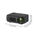 thumbnail image 3 of Qocolhg LED Mini Projector with WiFi, HD 1080P Projector, Portable Outdoor Video Projector with Remote, Home/Dormitory Theater Movie Projector for Phone Laptops, Compatible HDMI USB, 3 of 9