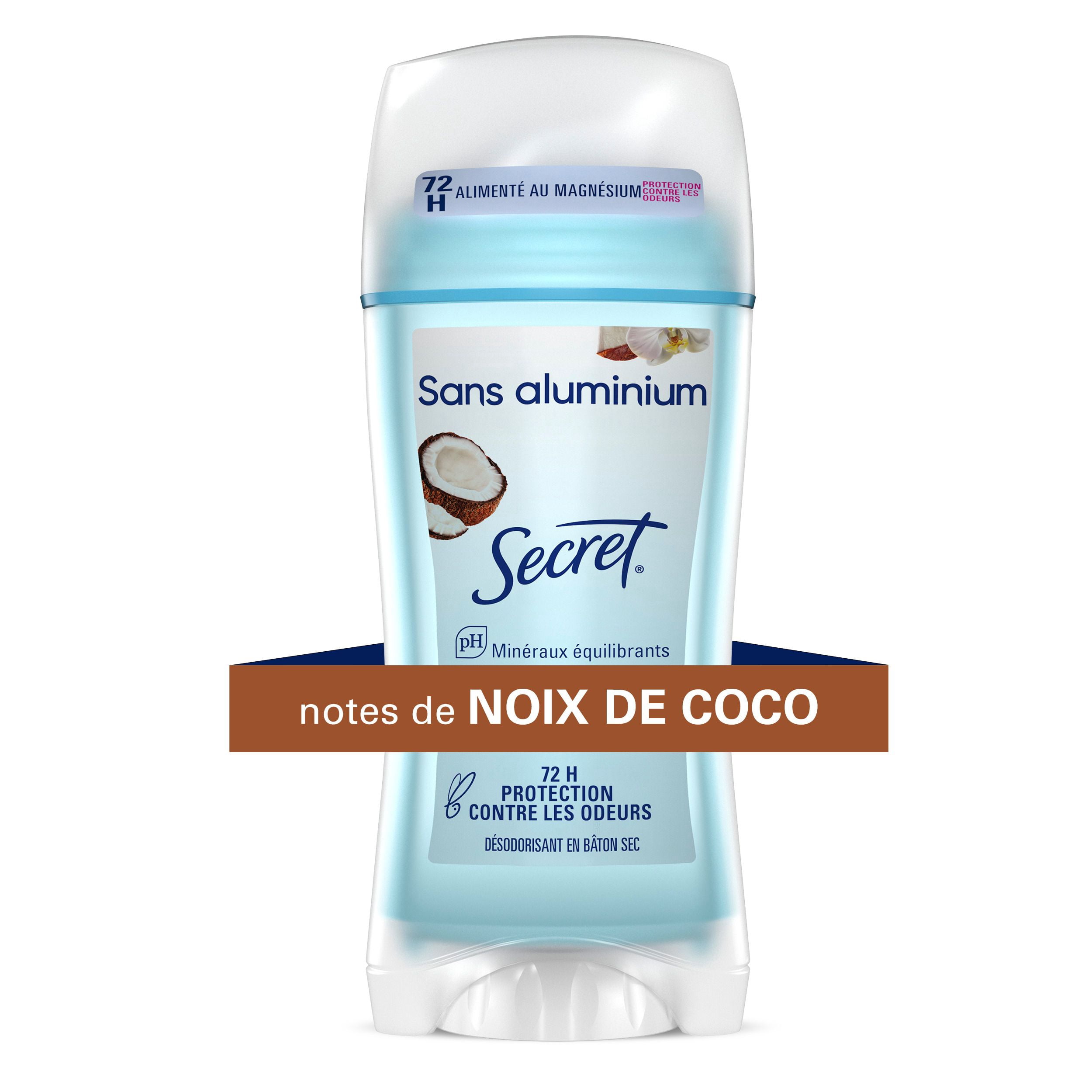 Désodorisant Sans Aluminium Secret, Noix De Coco, Pour Femmes, 68 g