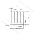 thumbnail image 5 of 50x15x15mm Without or With Thermal Pad Electronic Radiators Heatsink for GPU IC LED Chip Cooling Silver With Pad 2pcs, 5 of 5