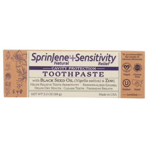 Sprinjene Sensitivity Cavity Protection Toothpaste, 3.5 Oz