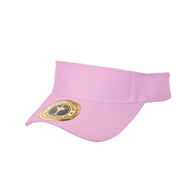 Solid Adjustable Sports Visor, Pink
