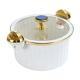 thumbnail image 1 of veasfak Stovetop Cooking Pot Slow Cooker and Food Warmer 7L with Lid Easy Clean Hot Pot Rice Cooking Steamer for Food Cereals Noodles white, 1 of 9